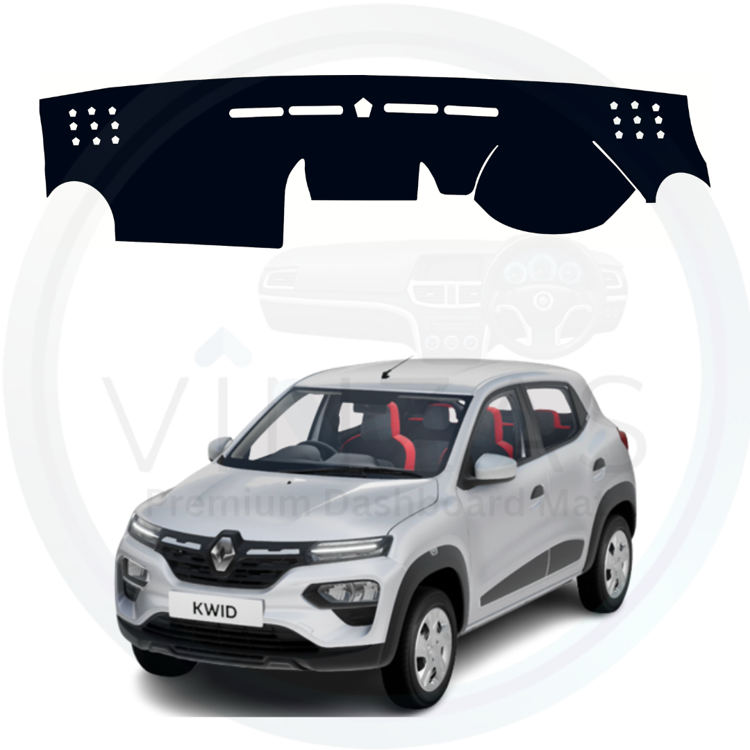 Car Dashboard Cover Mat For Renault Kwid 2015 To 2026