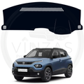 Car dashboard cover with Tata Punch model on a white background