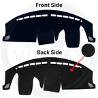 Car dashboard cover with a white background