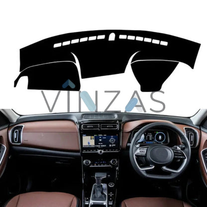 Premium Car Dashboard Mat For Hyundai Alcazar 2021-2024 Vinzas