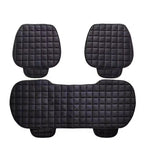 VINZAS Premium Quilted Car Seat Cover Set – Universal Fit | Soft & Comfortable | Black