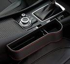 VINZAS Premium Car Seat Gap Organizer with Cup Holder – Multifunctional Storage Pocket | Black