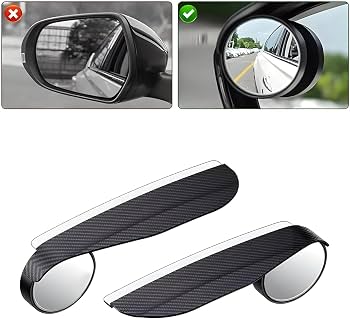 2-in-1 Car Blind Spot Mirror and Side Mirror Rain Visor