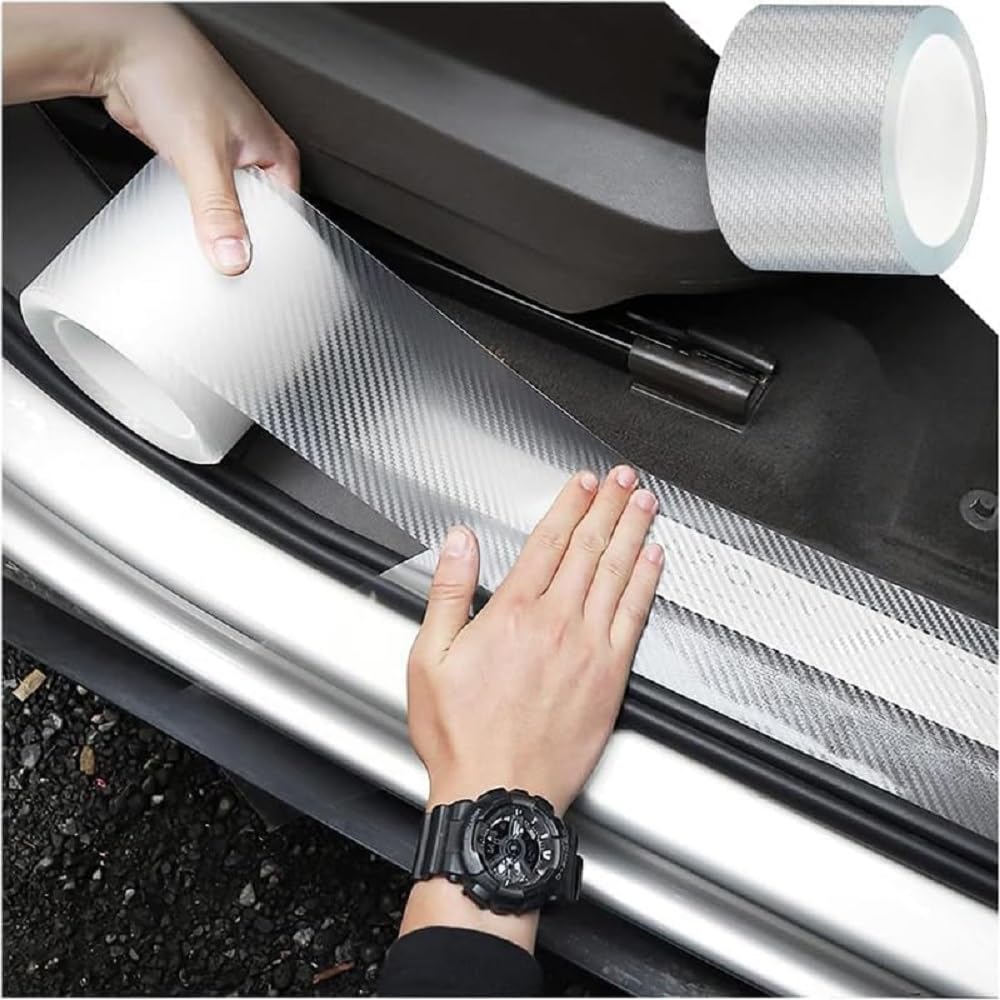 Car High Gloss Anti Scratch Black Carbon Fiber Paint Protection Film Tape