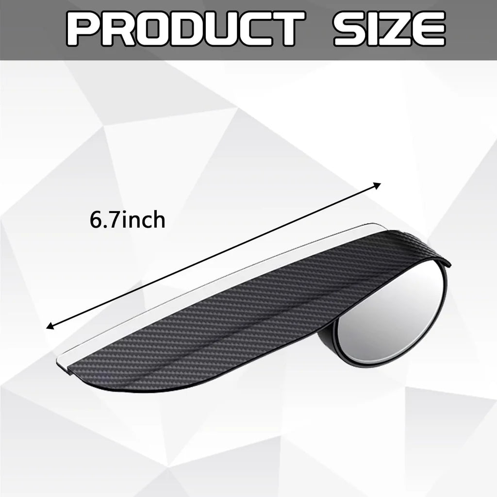 2-in-1 Car Blind Spot Mirror and Side Mirror Rain Visor