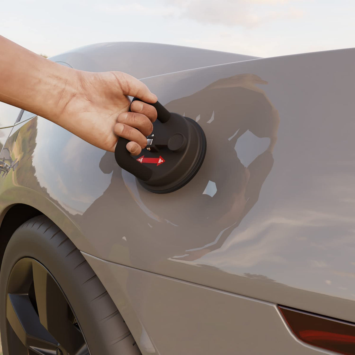Heavy-Duty Vacuum Suction Cup Lifter and Car Dent Remover Puller