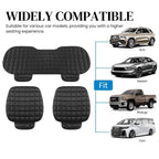 VINZAS Premium Quilted Car Seat Cover Set – Universal Fit | Soft & Comfortable | Black