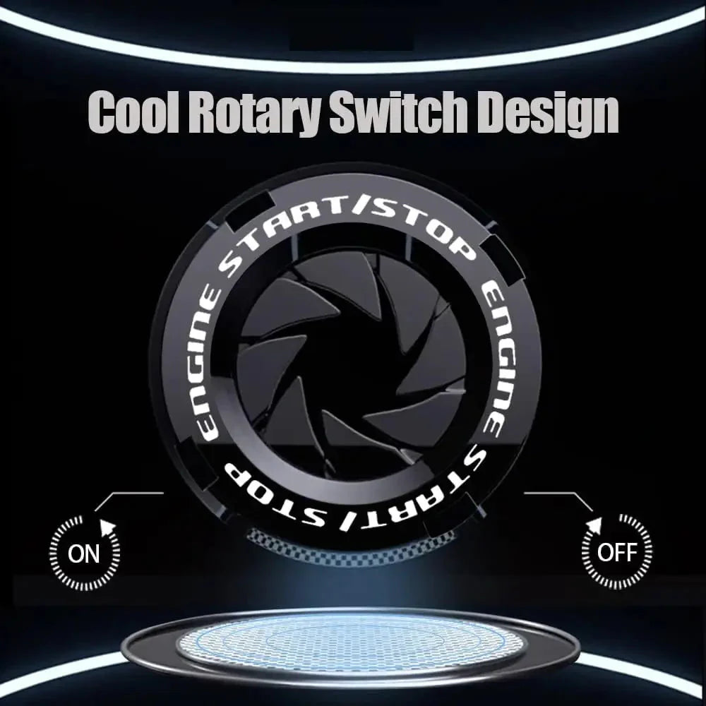 Vinzas-Car Push Start Stop Button Ring