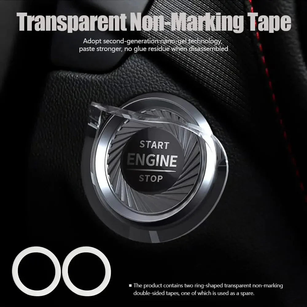 Vinzas-Car Push Start Stop Button Ring