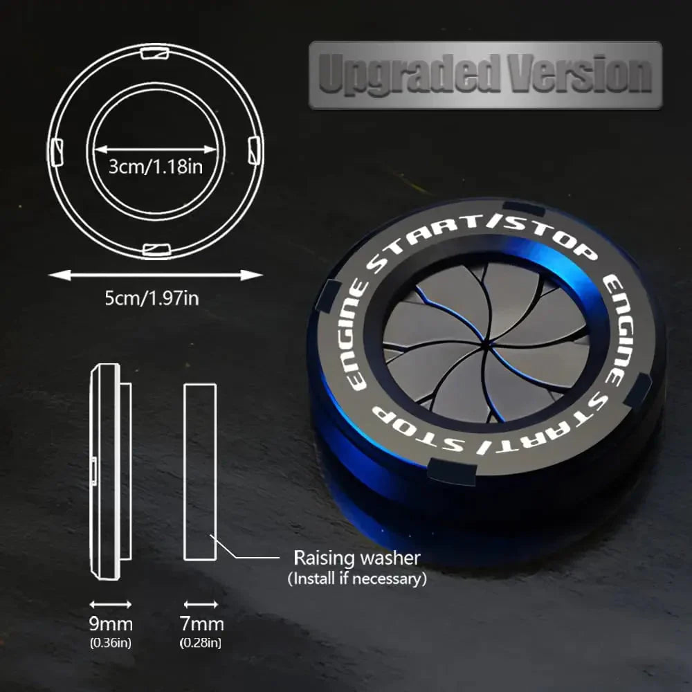 Vinzas-Car Push Start Stop Button Ring