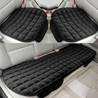 VINZAS Premium Quilted Car Seat Cover Set – Universal Fit | Soft & Comfortable | Black