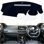 Car dashboard cover with a car interior background