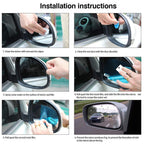 Car Mirror Rain Guard (2 Pcs)