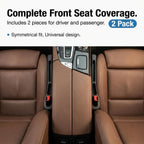 VINZAS Car Seat Gap Filler – Universal Seat Side Organizer & Anti-Drop Gap Blocker | 2 Pcs