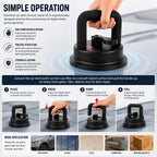 Heavy-Duty Vacuum Suction Cup Lifter and Car Dent Remover Puller