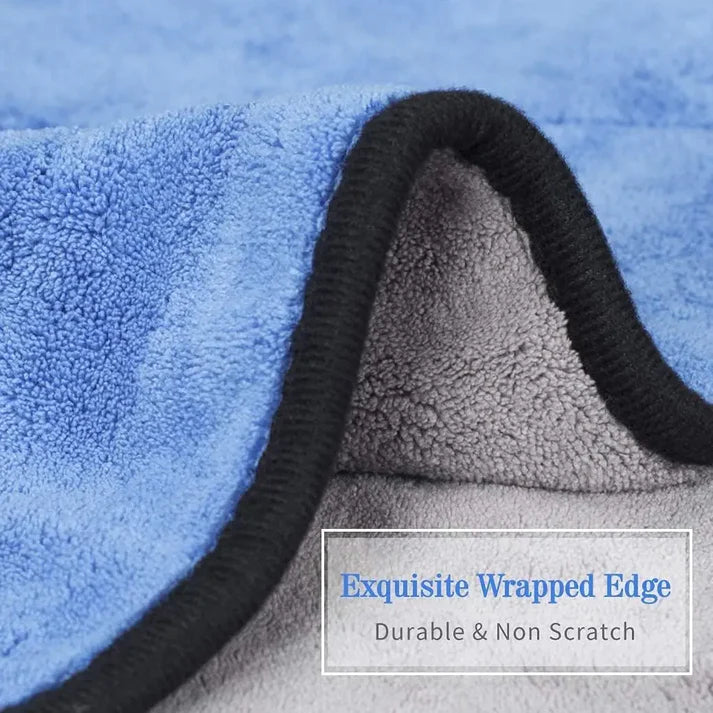 Multipurpose Microfiber 800 GSM Pack of 2-40cm x 40cm Cleaning Towel Microfiber Cloth Highly Absorbent Dust Towels for All Vehicles Bikes Cars Glass (Pack of 2)