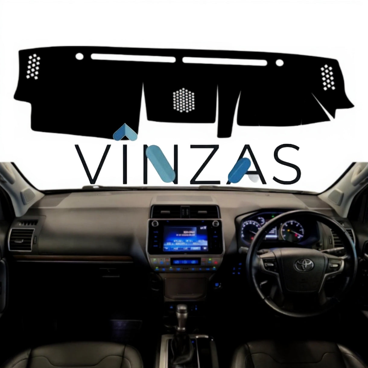 Premium Car Dashboard Mat For Toyota Prado 2009 To 2023