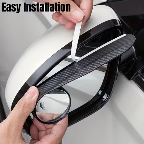 2-in-1 Car Blind Spot Mirror and Side Mirror Rain Visor