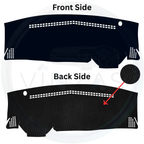 Black custom car dashboard cover