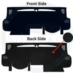 Black custom car dashboard cover
background