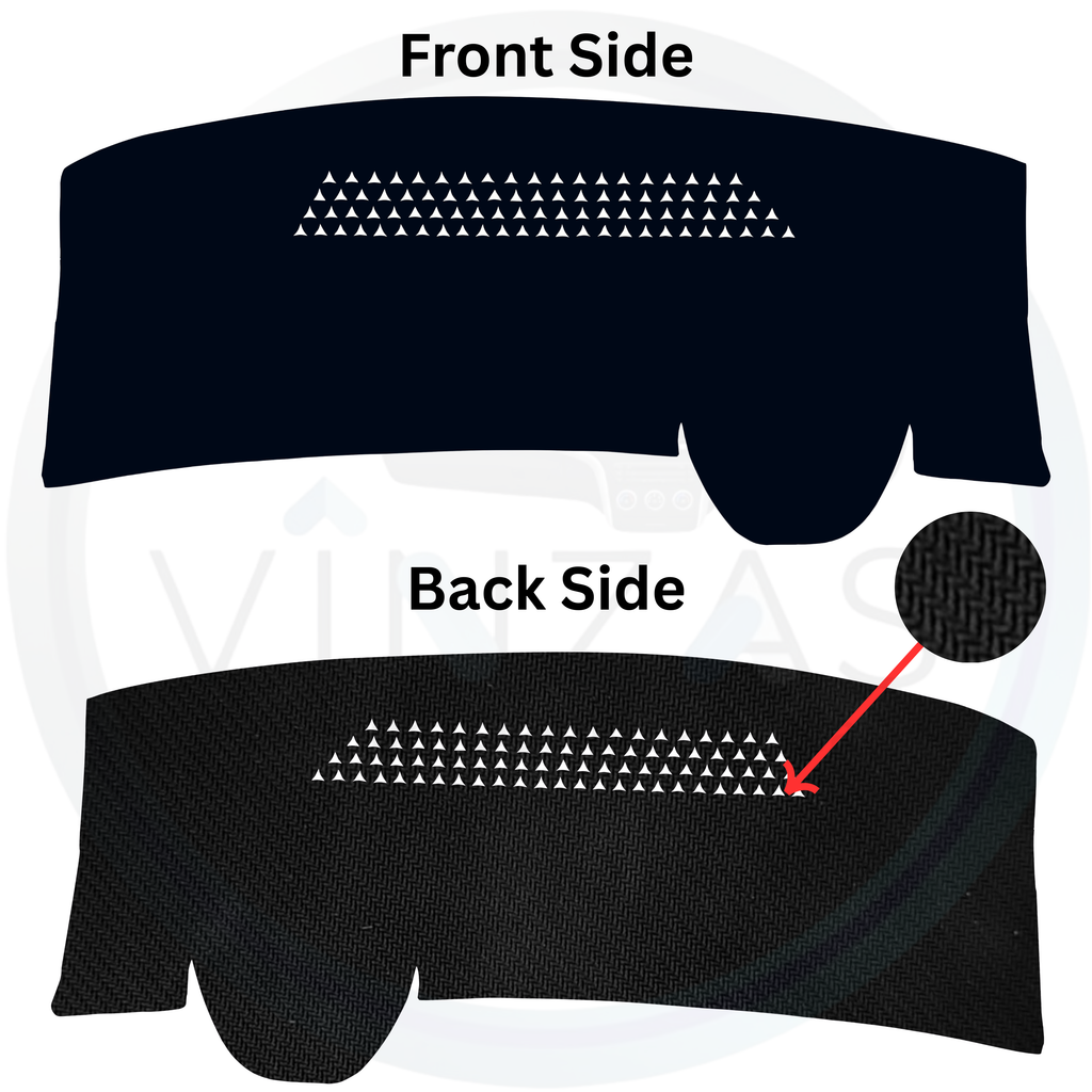 Black custom car dashboard cover
