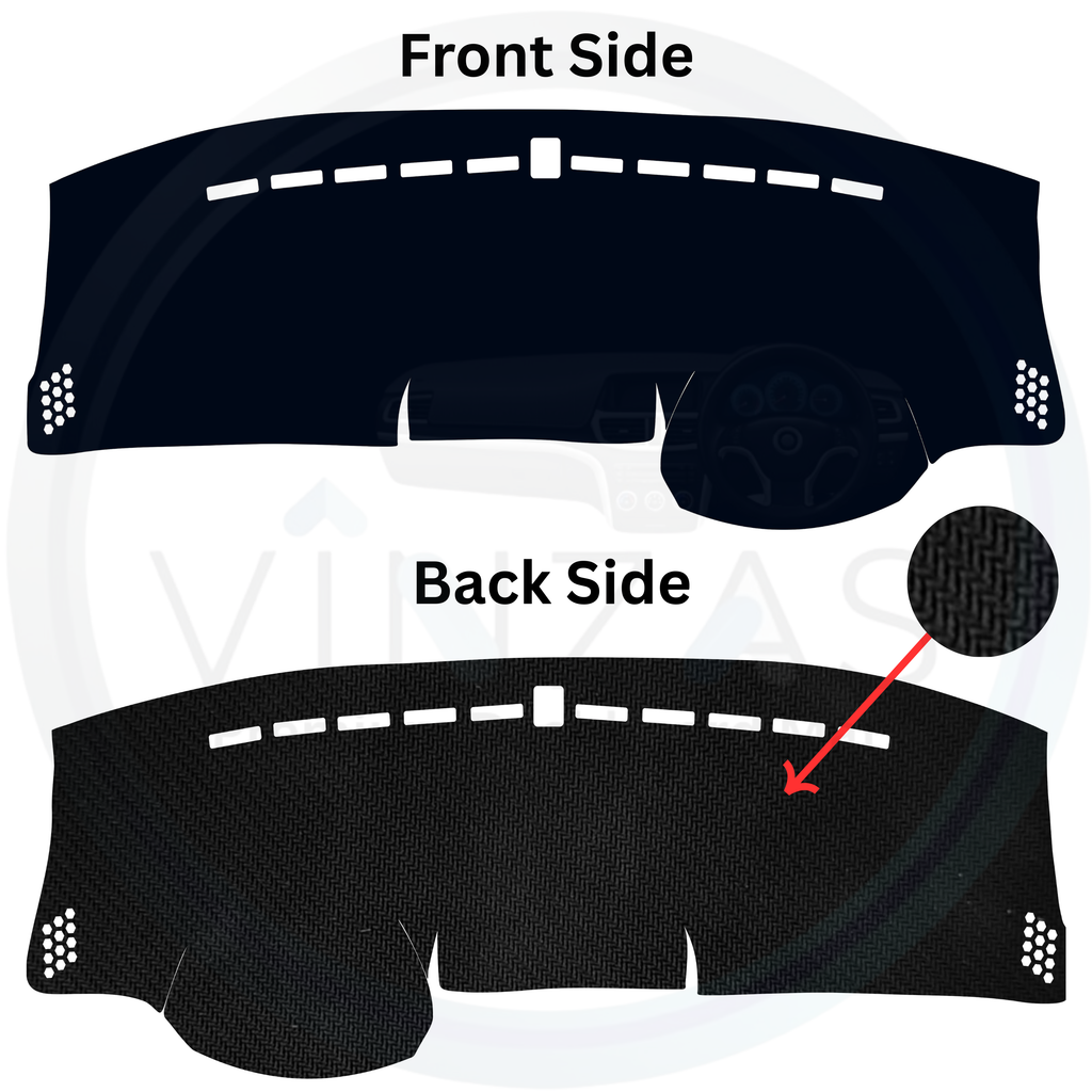Black custom car dashboard cover
