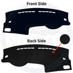 Black custom car dashboard cover
