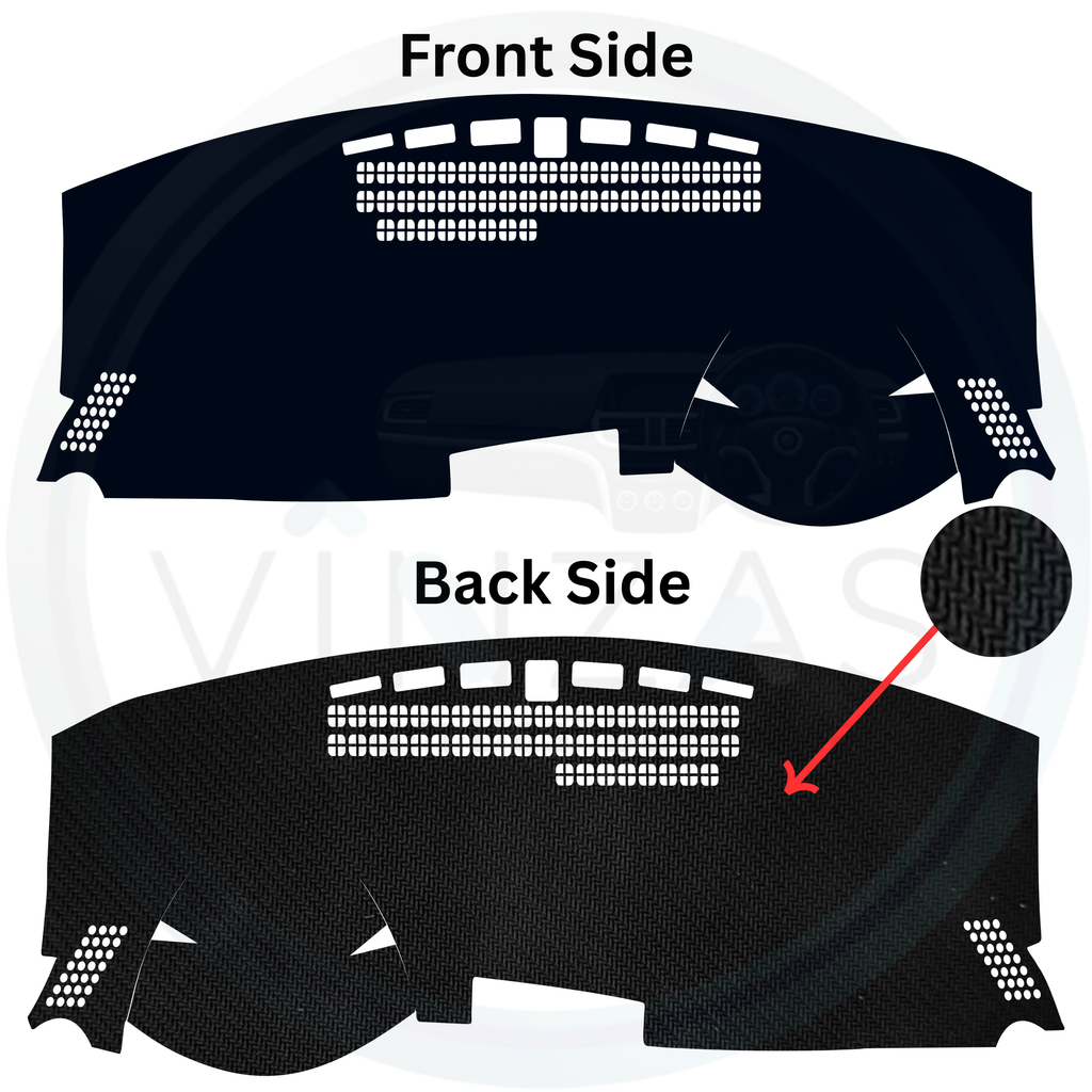 Black custom car dashboard cover
