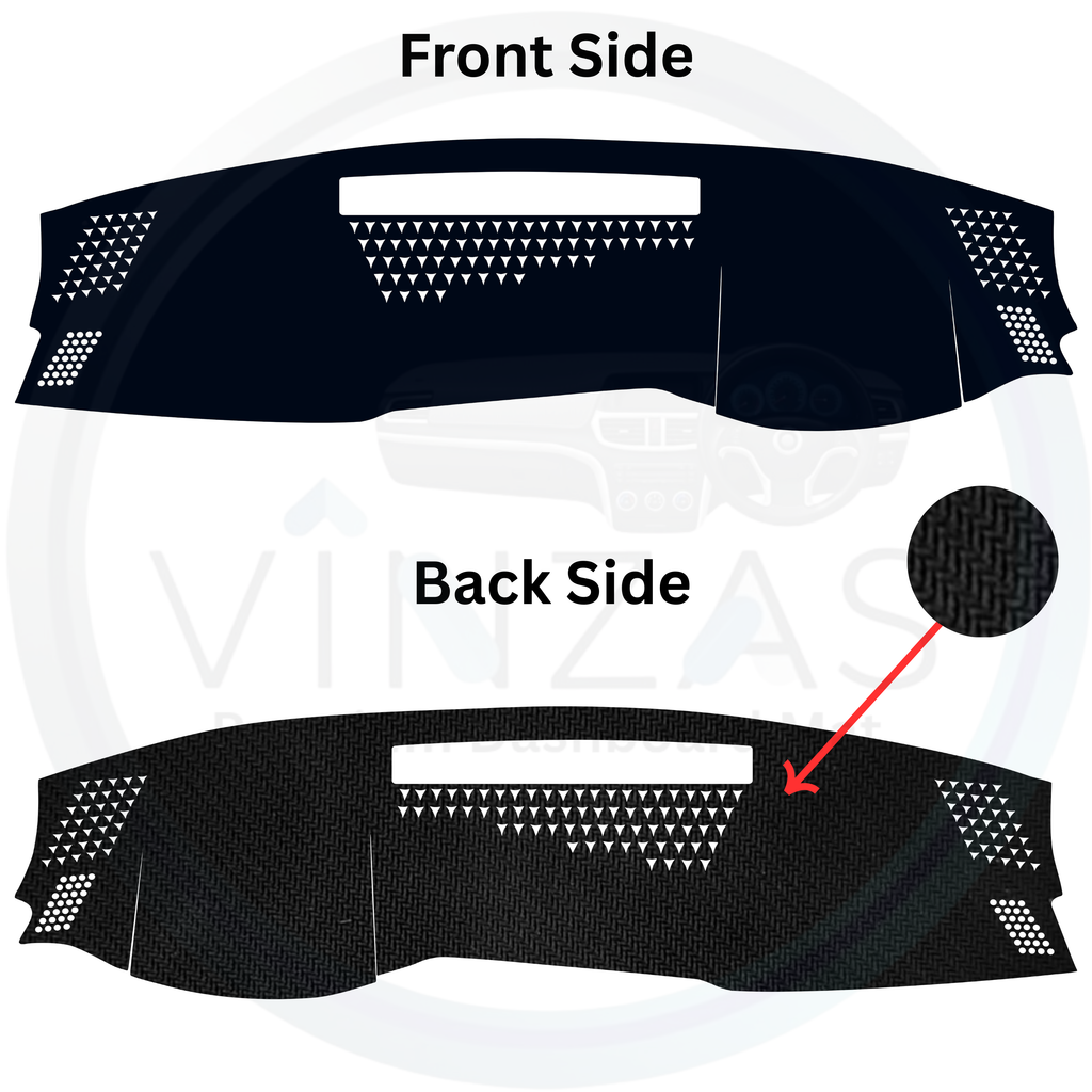 Black custom car dashboard cover
