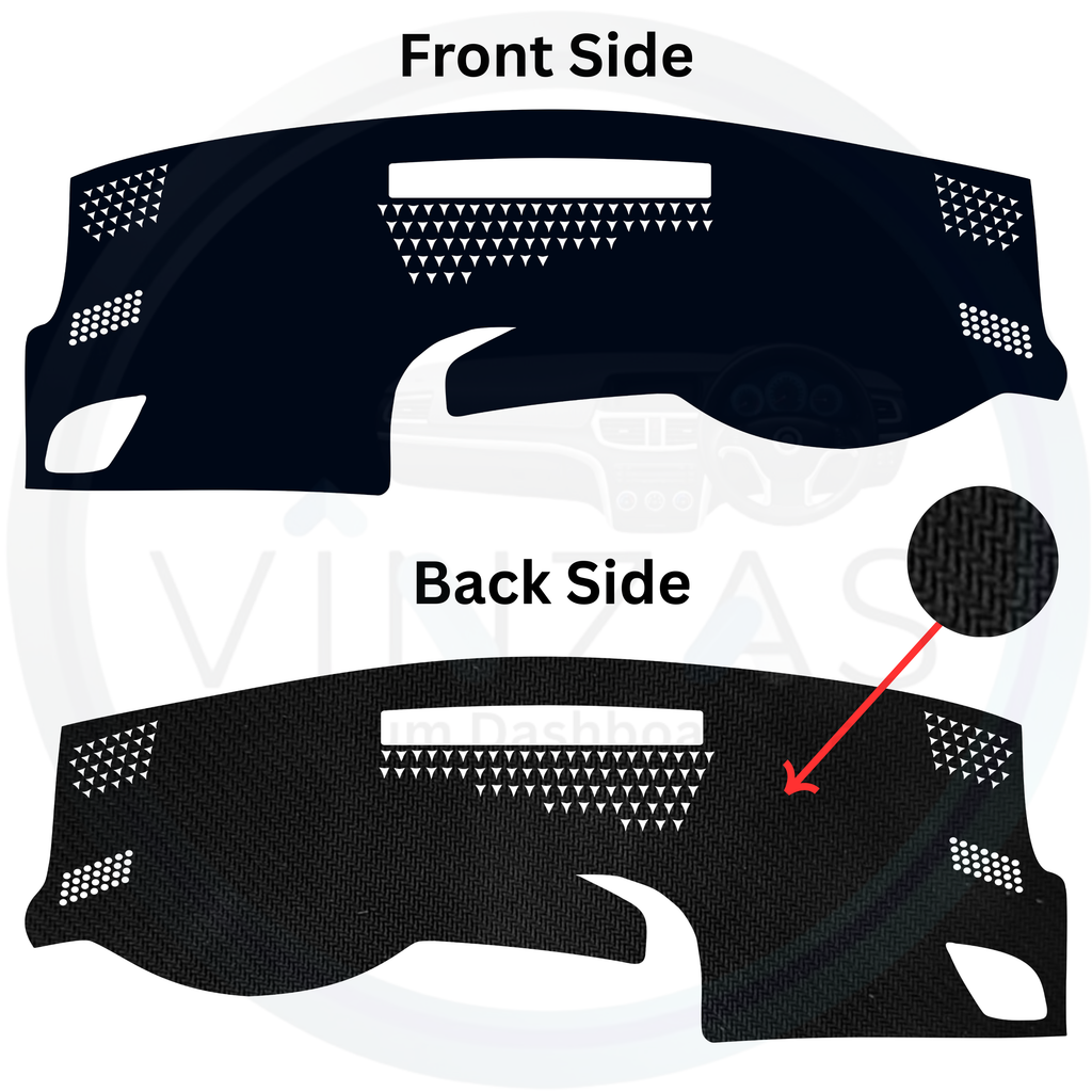 Black custom car dashboard cover
