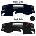Black custom car dashboard cover

