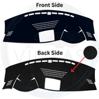Black custom car dashboard cover
