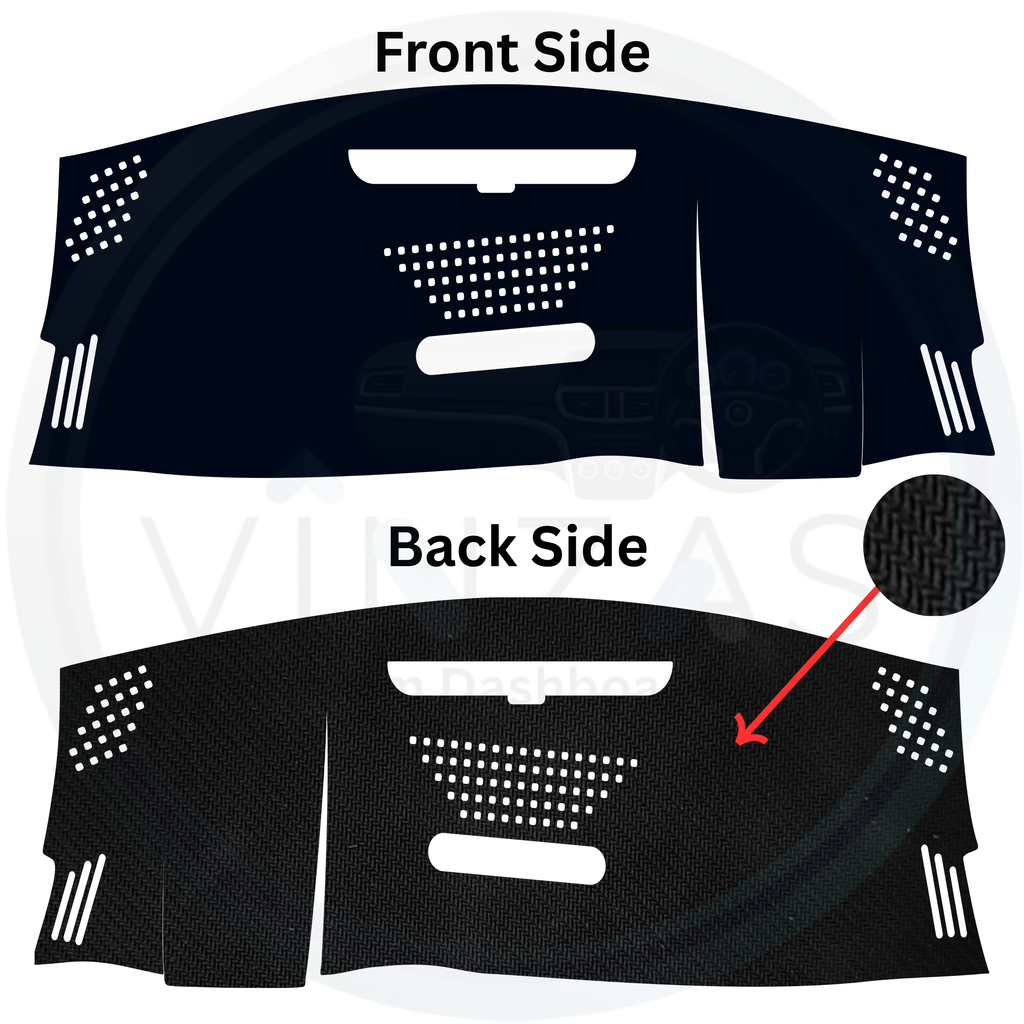 Black custom car dashboard cover
