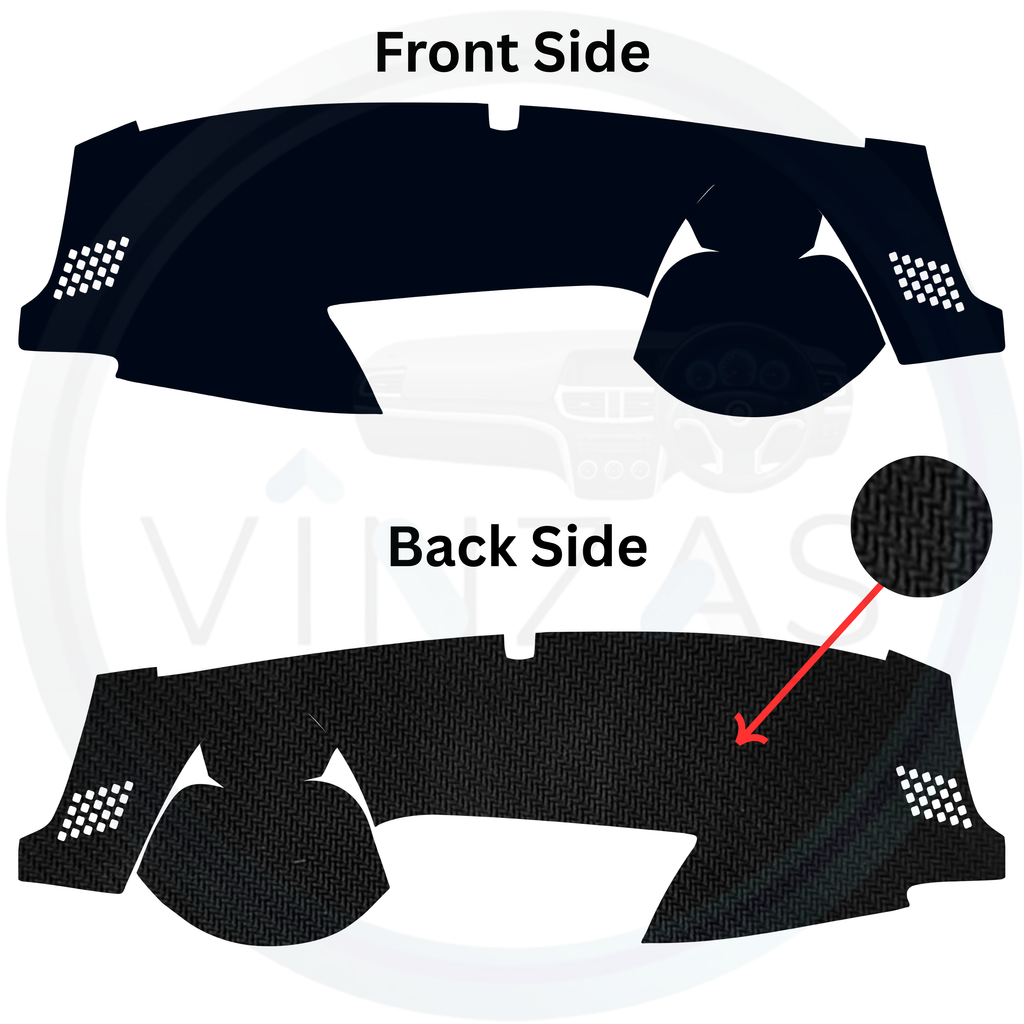 Black custom car dashboard cover
