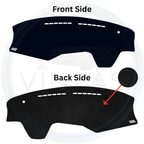 Black custom car dashboard cover.