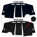 Black custom car dashboard cover
