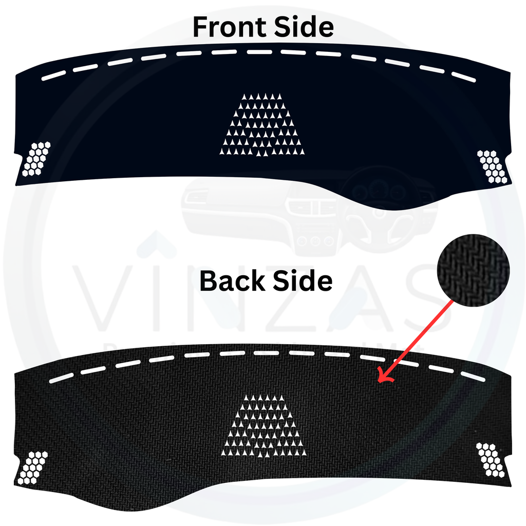 Black custom car dashboard cover
