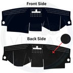 Black custom car dashboard cover
