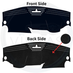 Black custom car dashboard cover
