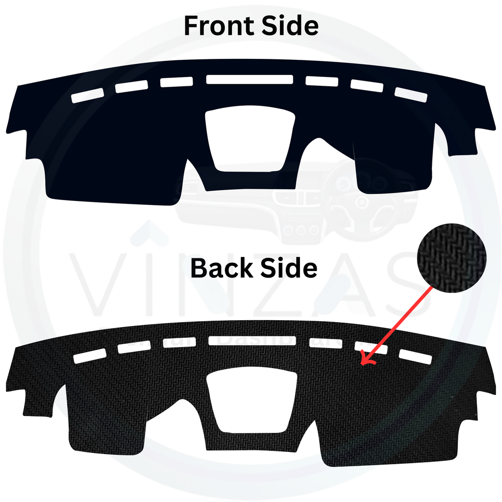 Black custom car dashboard cover
