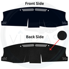 Black custom car dashboard cover
