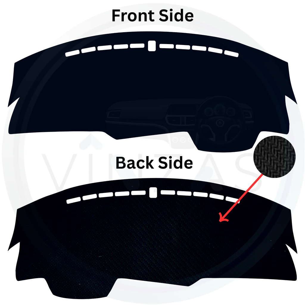 Black custom car dashboard cover
