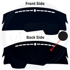 Black custom car dashboard cover
