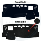 Black custom car dashboard cover