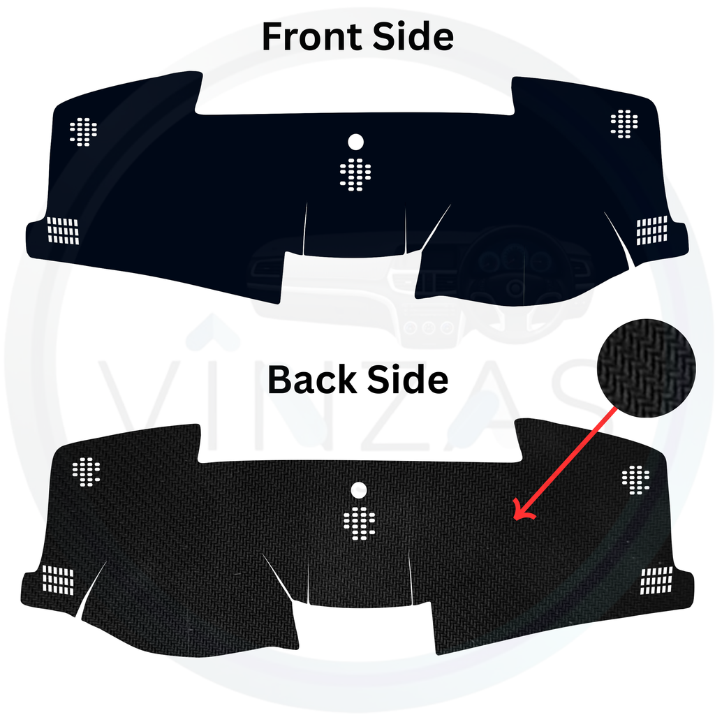 Black custom car dashboard cover