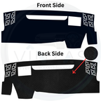 Black custom car dashboard cover
