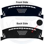 Black custom car dashboard cover
