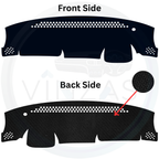 Black custom car dashboard cover
