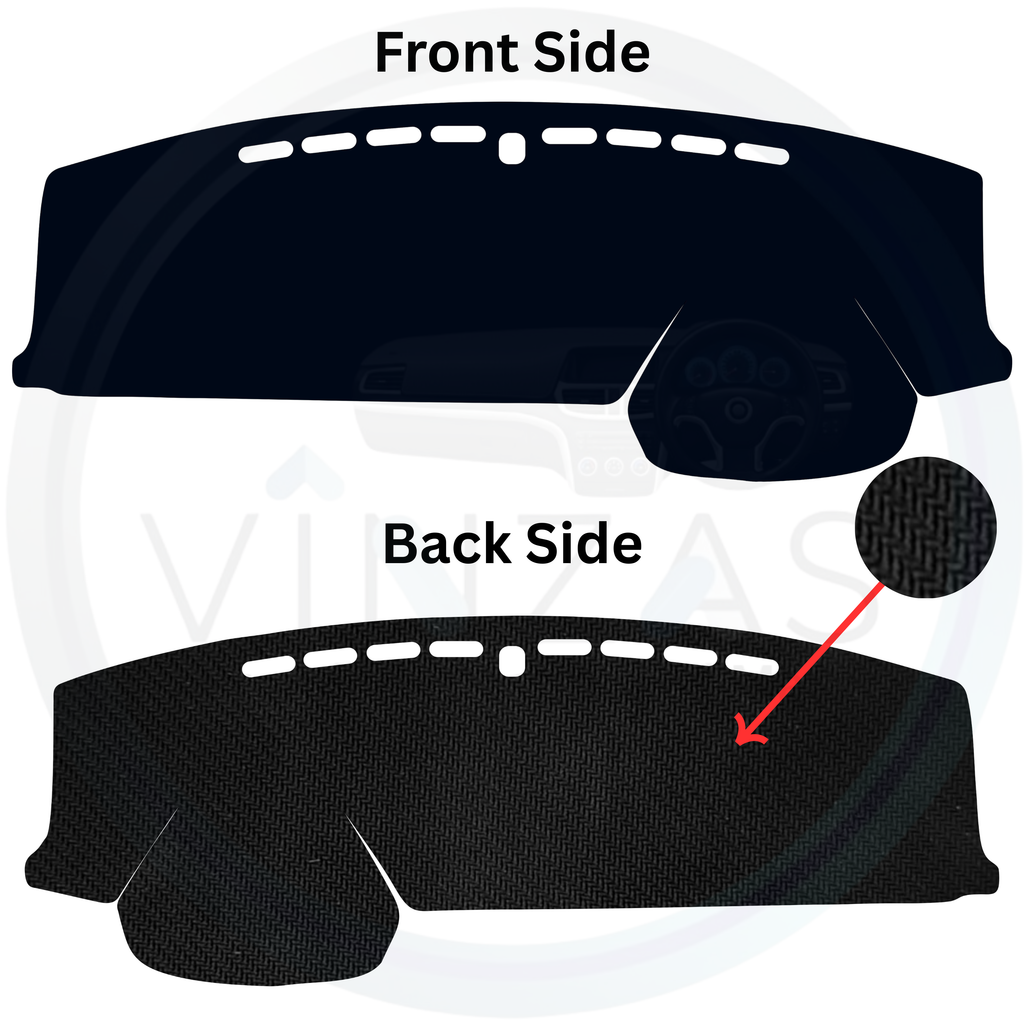Black custom car dashboard cover

