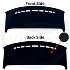 Black custom car dashboard cover
